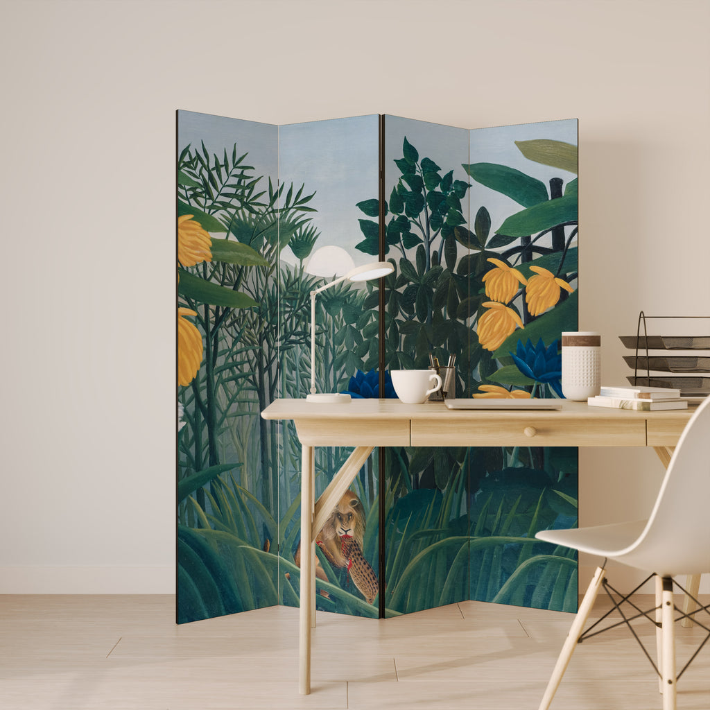 THE REPAST OF THE LION 4-Panel Room Divider