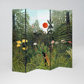 VIRGIN FOREST WITH SUNSET Biombo Decorativo de 5 Paneles