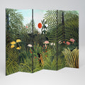 VIRGIN FOREST WITH SUNSET Biombo Decorativo de 6 Paneles