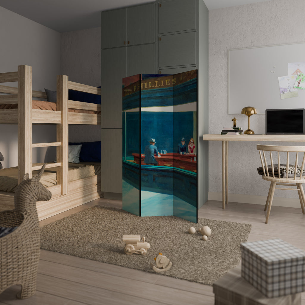 NIGHTHAWKS Biombo de 3 paneles