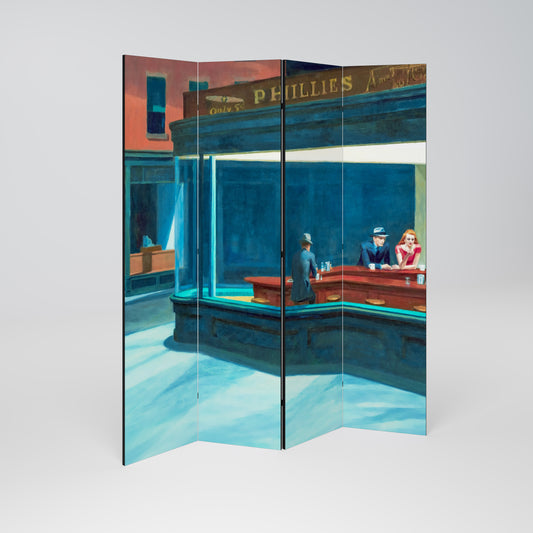 NIGHTHAWKS Biombo de 4 paneles