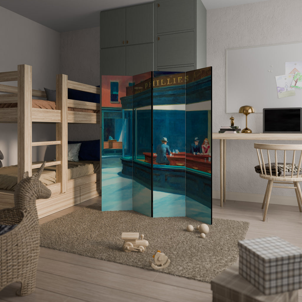 NIGHTHAWKS 4-Panel Room Divider