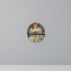 CHAMPENOIS IMPRIMEUR Oval Art Shelf In Black Finish