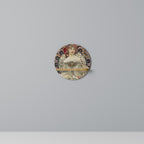 CHAMPENOIS IMPRIMEUR Round Art Shelf In Oak Effect