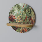 MUSCINAE LAUBMOOSE Round Art Shelf In Oak Effect