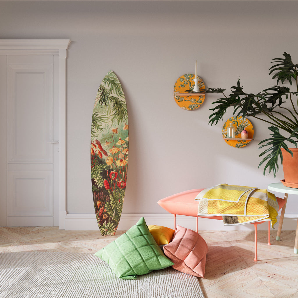 MUSCINAE LAUBMOOSE Panel decorativo de tabla de surf