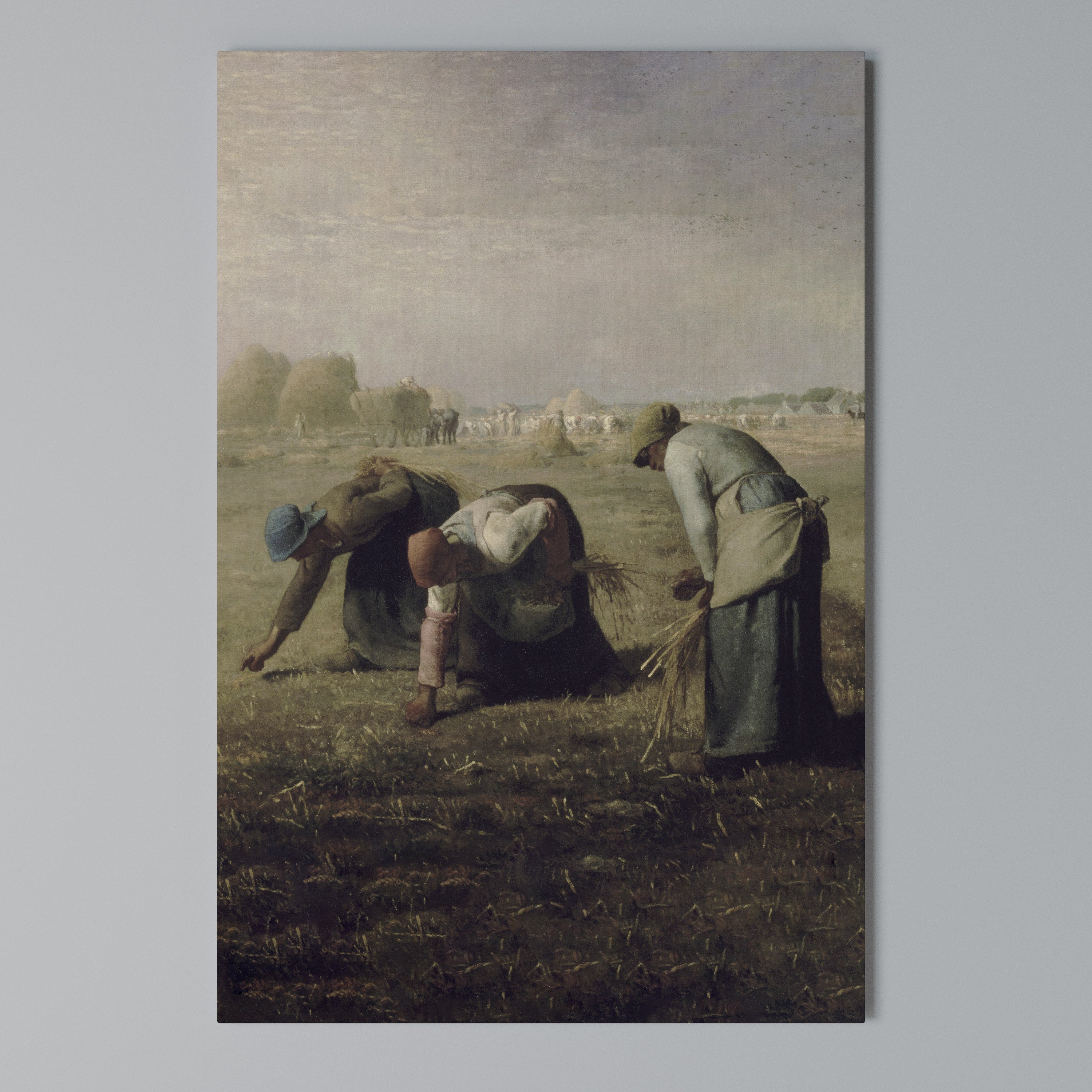 THE GLEANERS Vertical Canvas Print