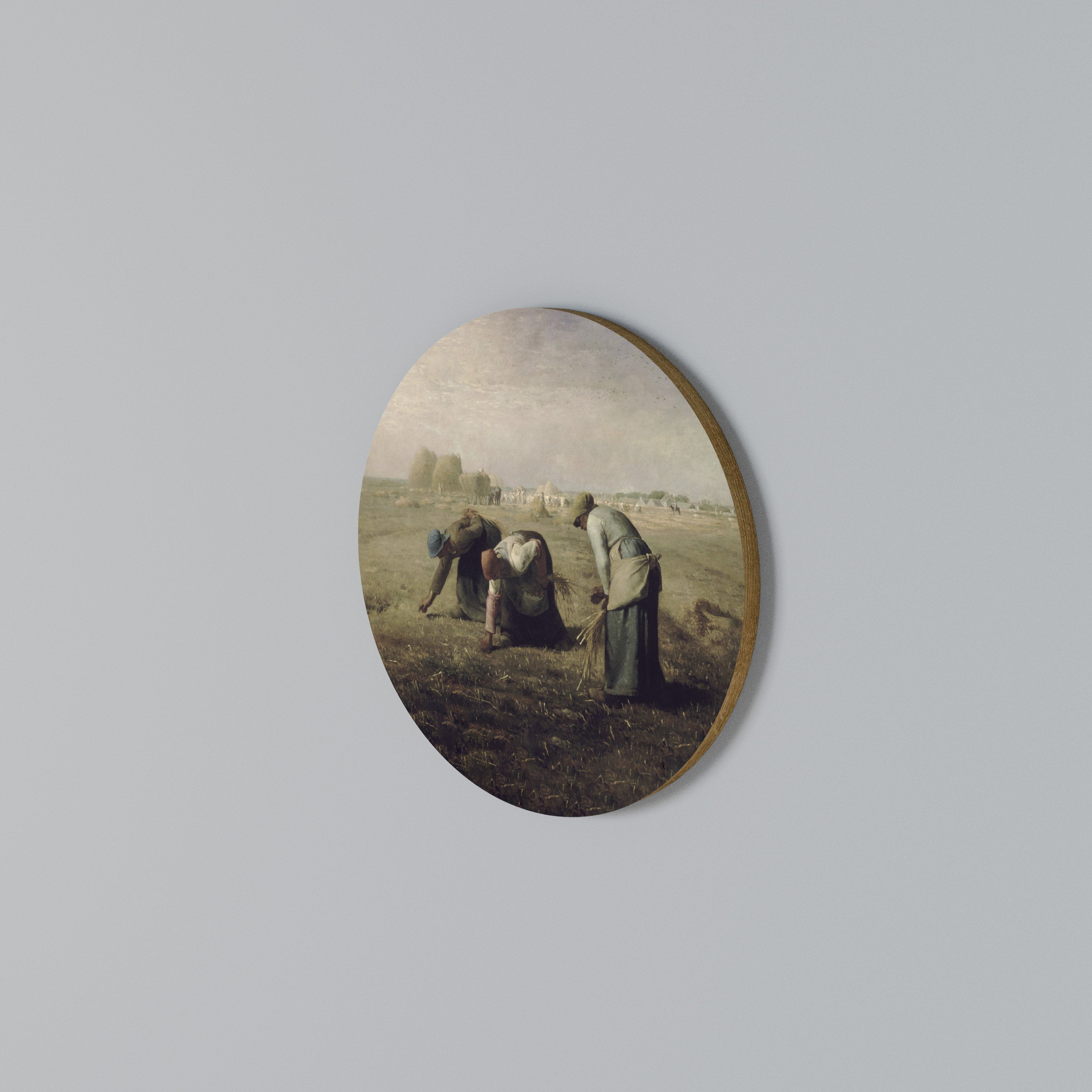 THE GLEANERS Round Wall Art
