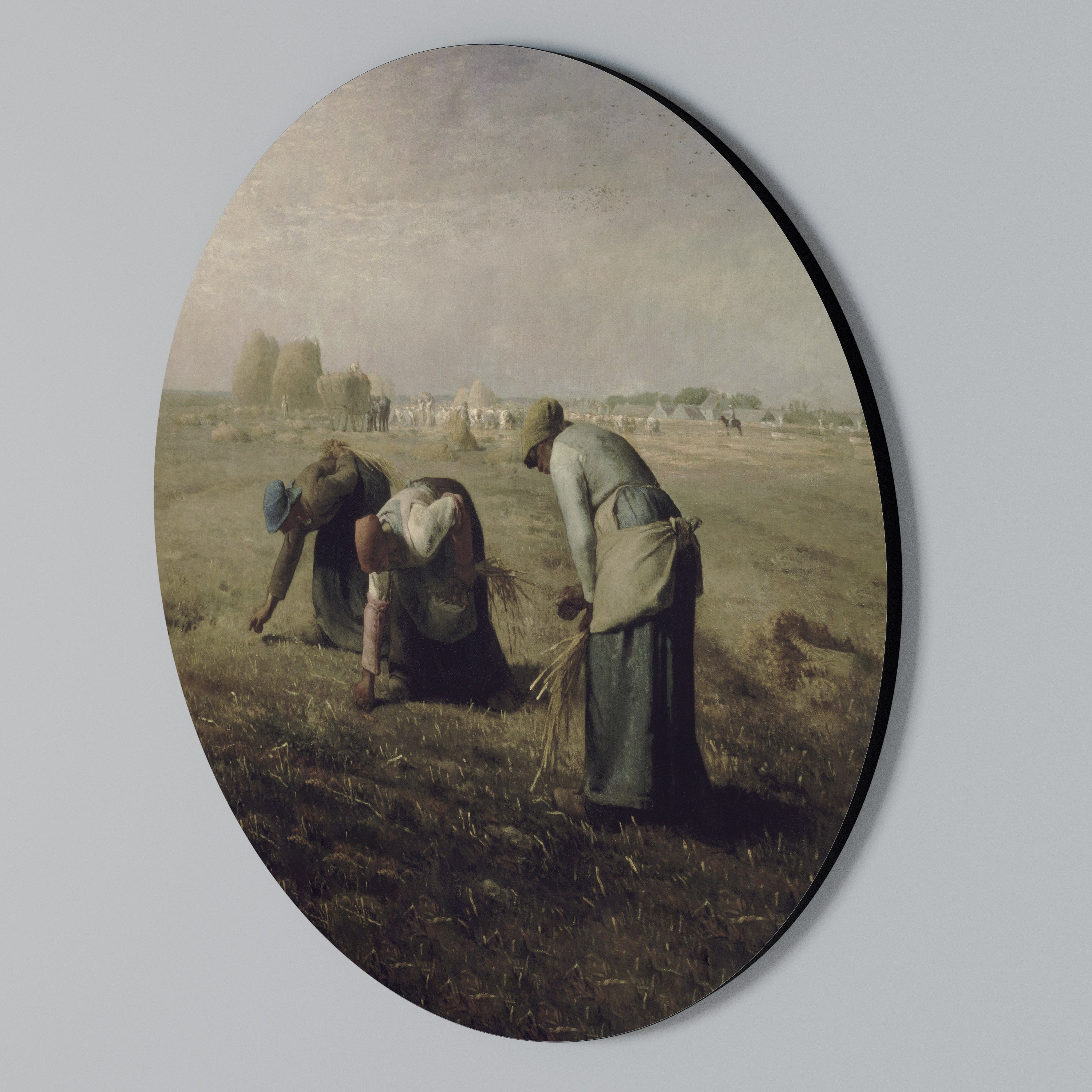 THE GLEANERS Round Wall Art