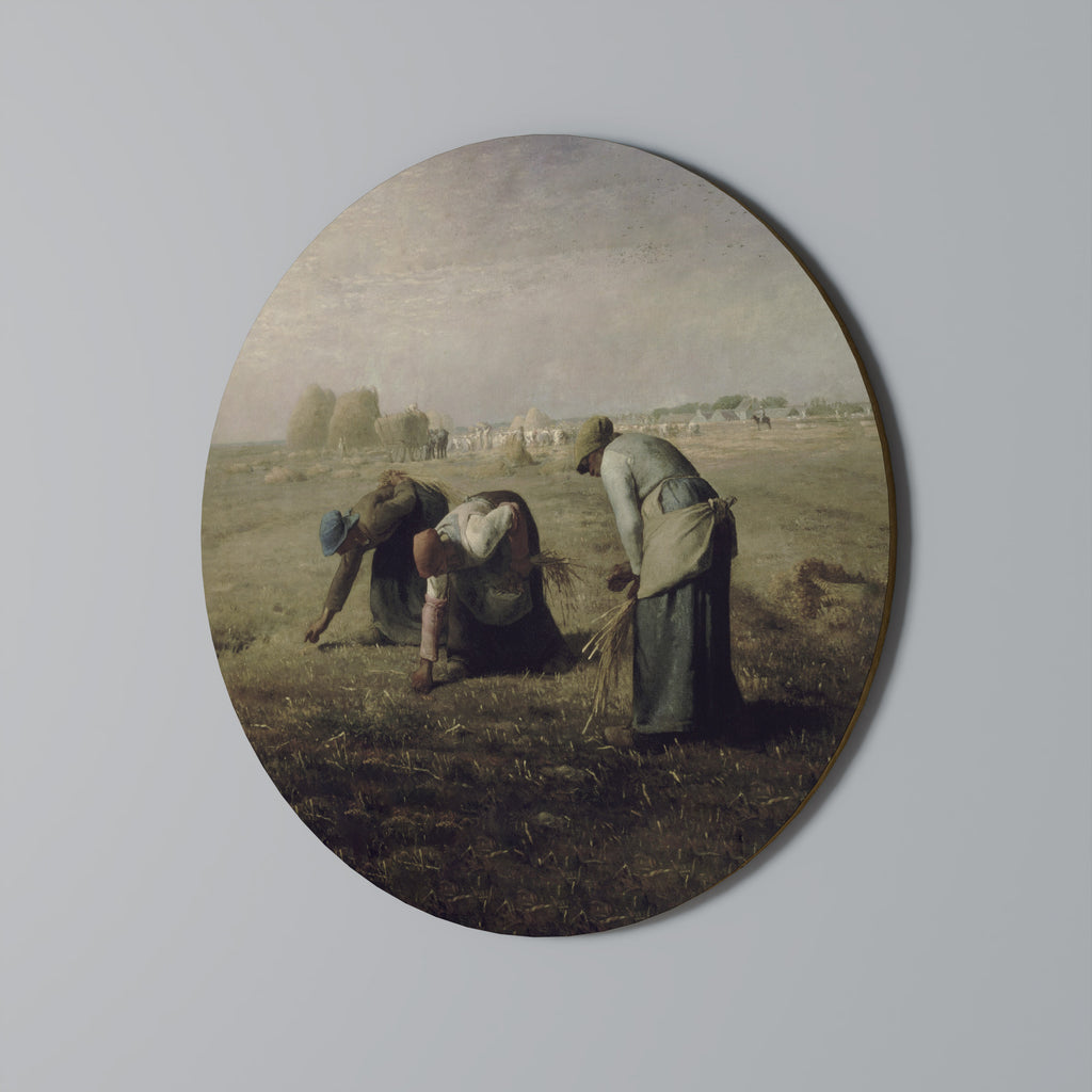 THE GLEANERS Round Wall Art