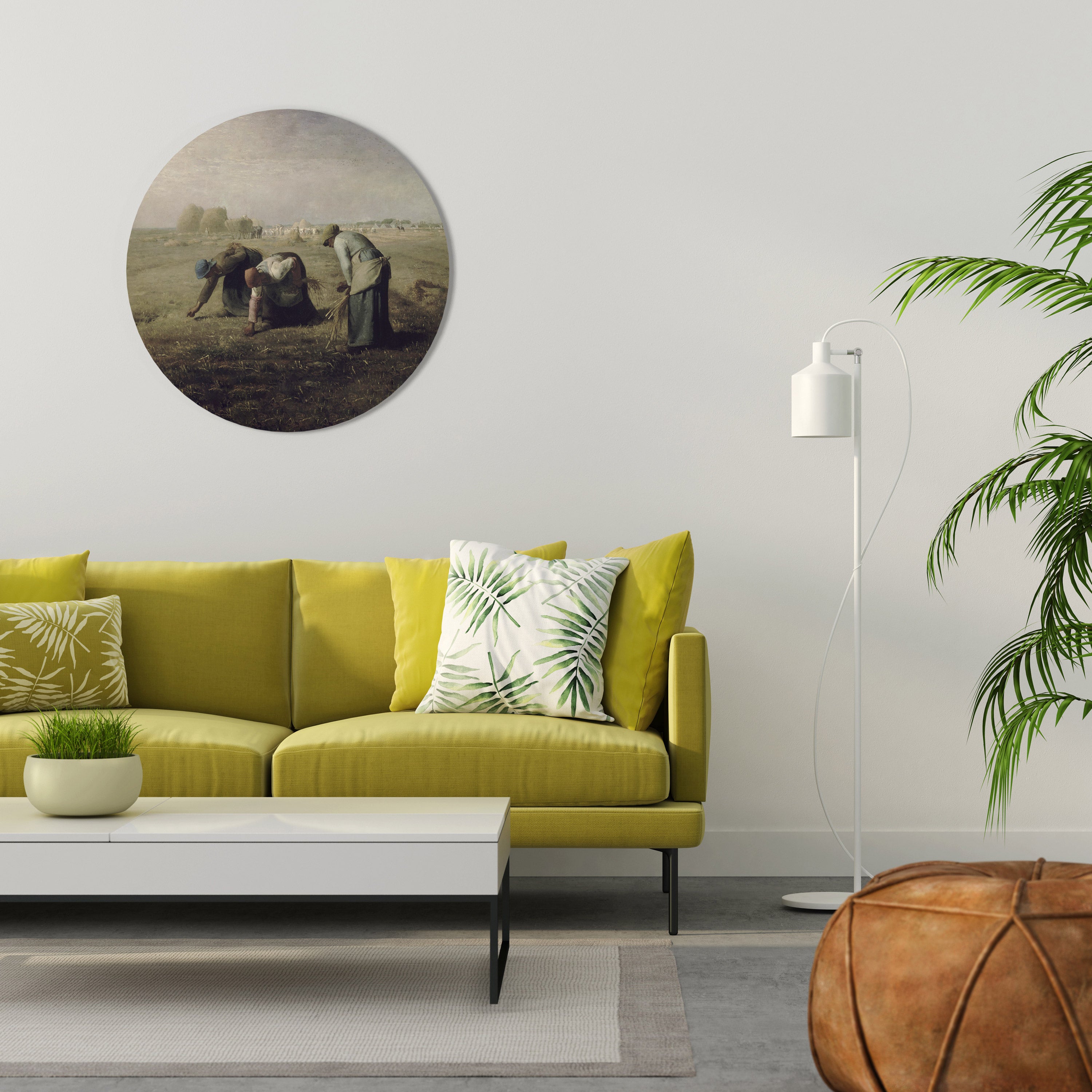 THE GLEANERS Round Wall Art