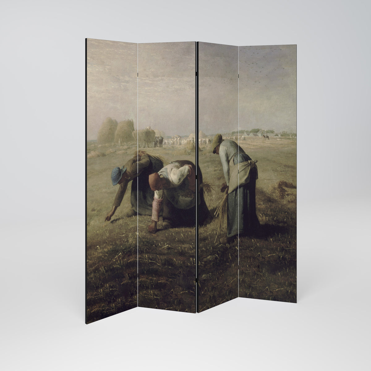 THE GLEANERS Biombo de 4 paneles