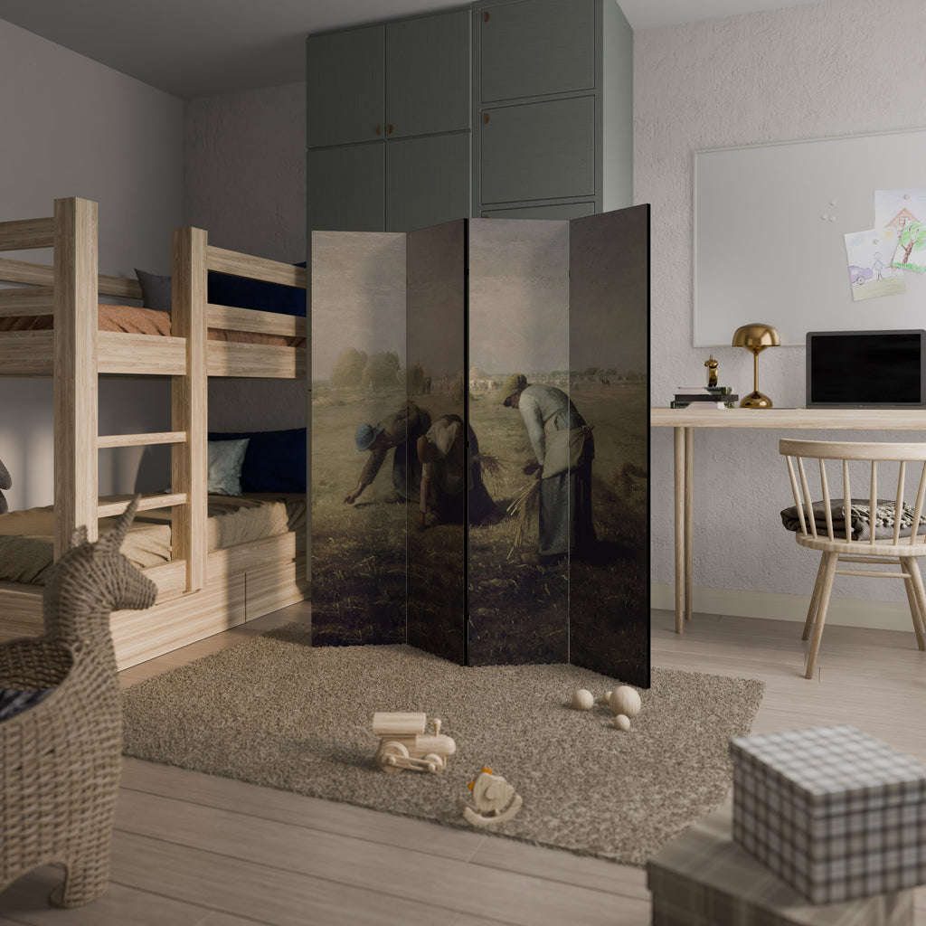 THE GLEANERS Decorative 4-Panel Room Divider