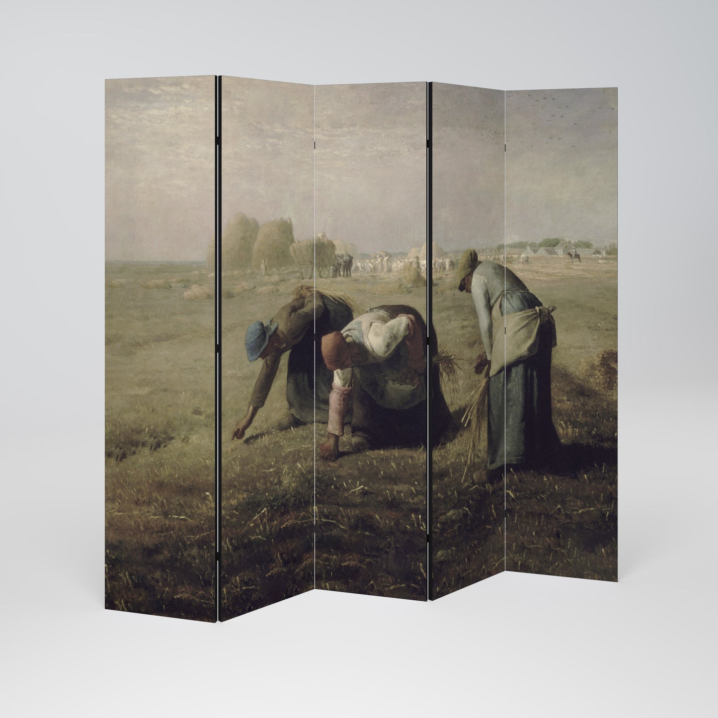 THE GLEANERS Biombo de 5 paneles