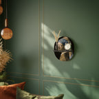 STRUCTURAL MASTERPIECE Estante Ovalado Decorativo en Acabado Negro