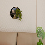 STRUCTURAL MASTERPIECE Estante Ovalado Decorativo en Acabado Negro