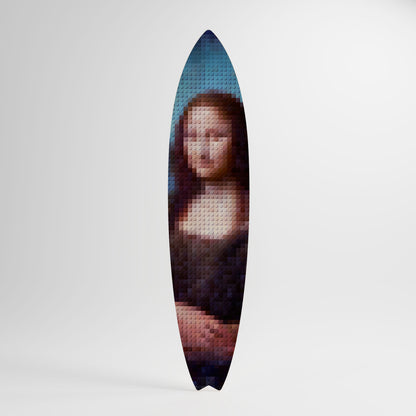 CONSTRUCTIVE ART Panel decorativo de tabla de surf