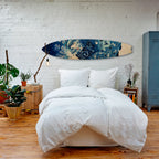 JAPANESE WOMAN Panel decorativo de tabla de surf