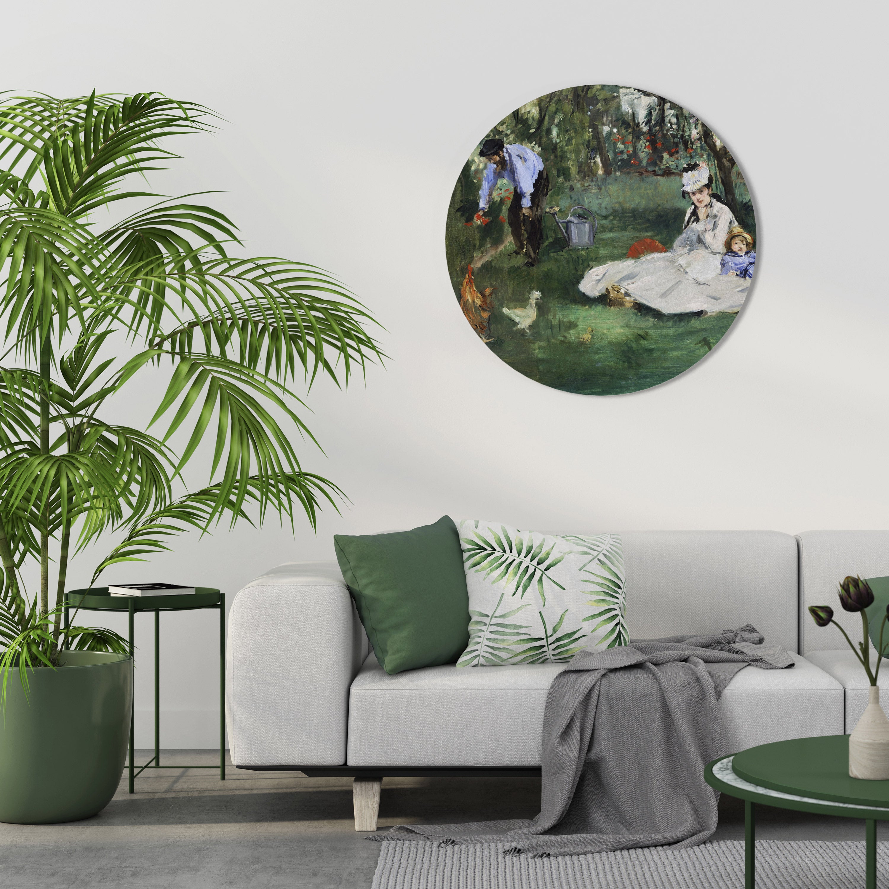 GARDEN OF CHARMS Round Wall Art