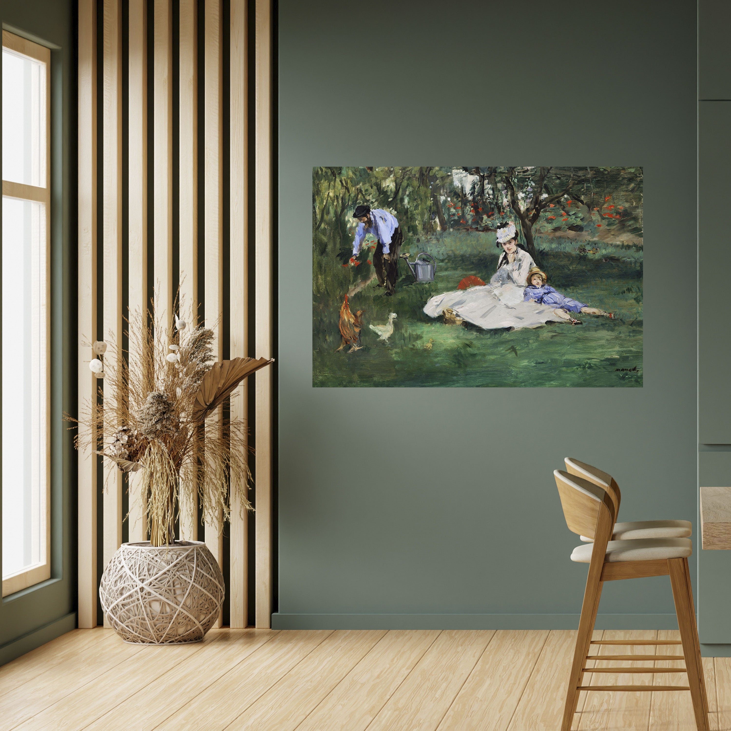 Póster horizontal autoadhesivo JARDÍN DE ENCANTOS