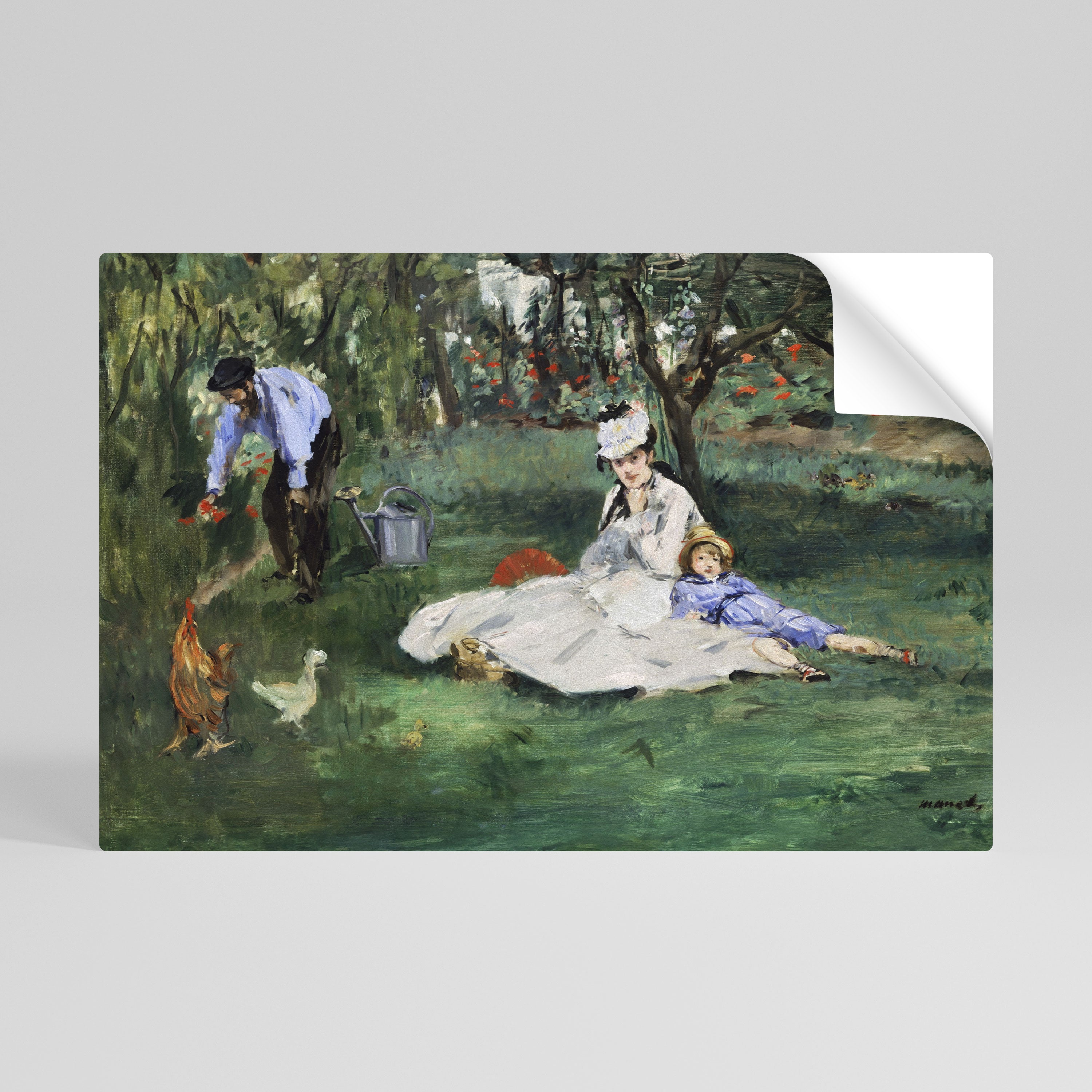 GARDEN OF CHARMS Peel and Stick Horizontal Poster