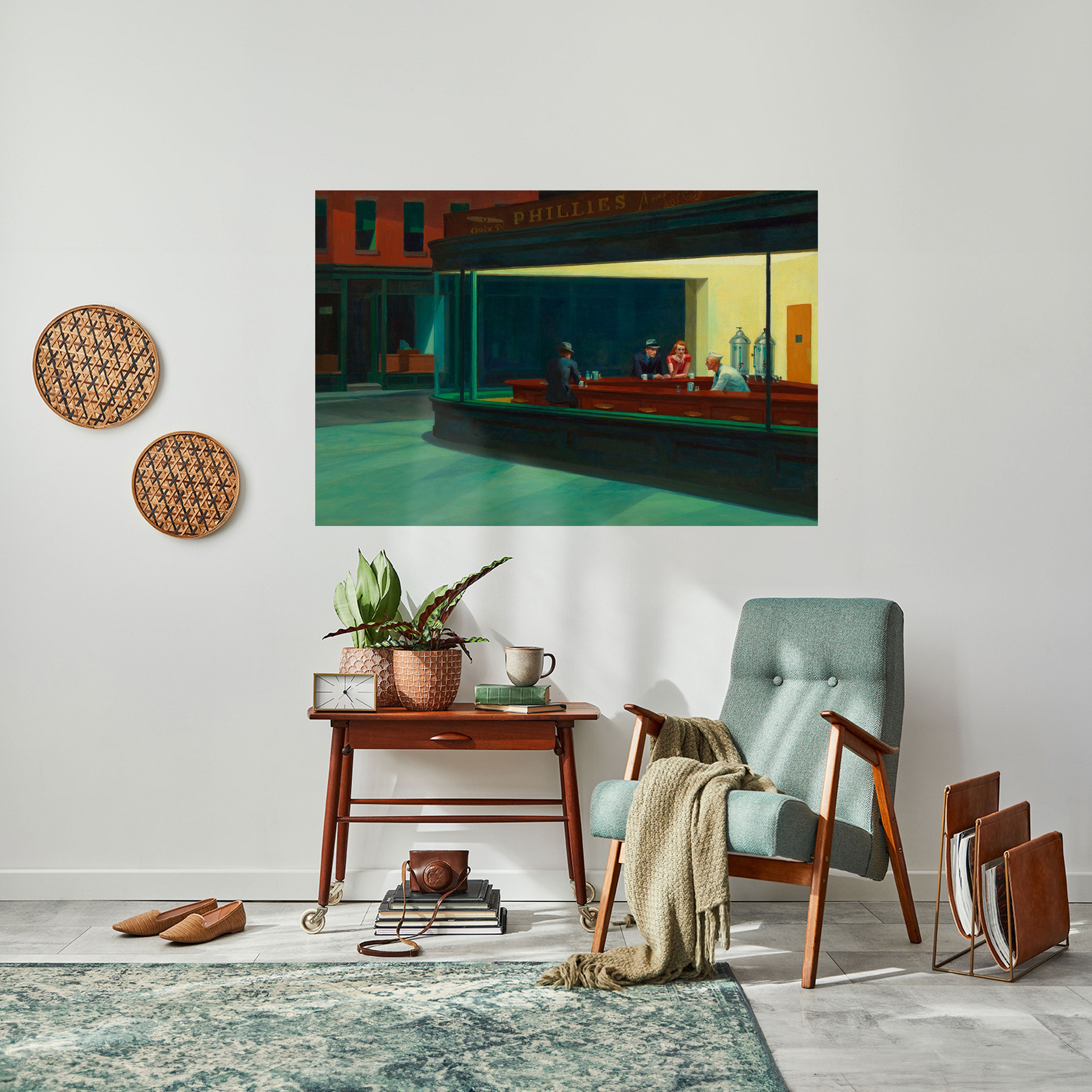 CHARLA NOCTURNA SERENA Póster horizontal autoadhesivo