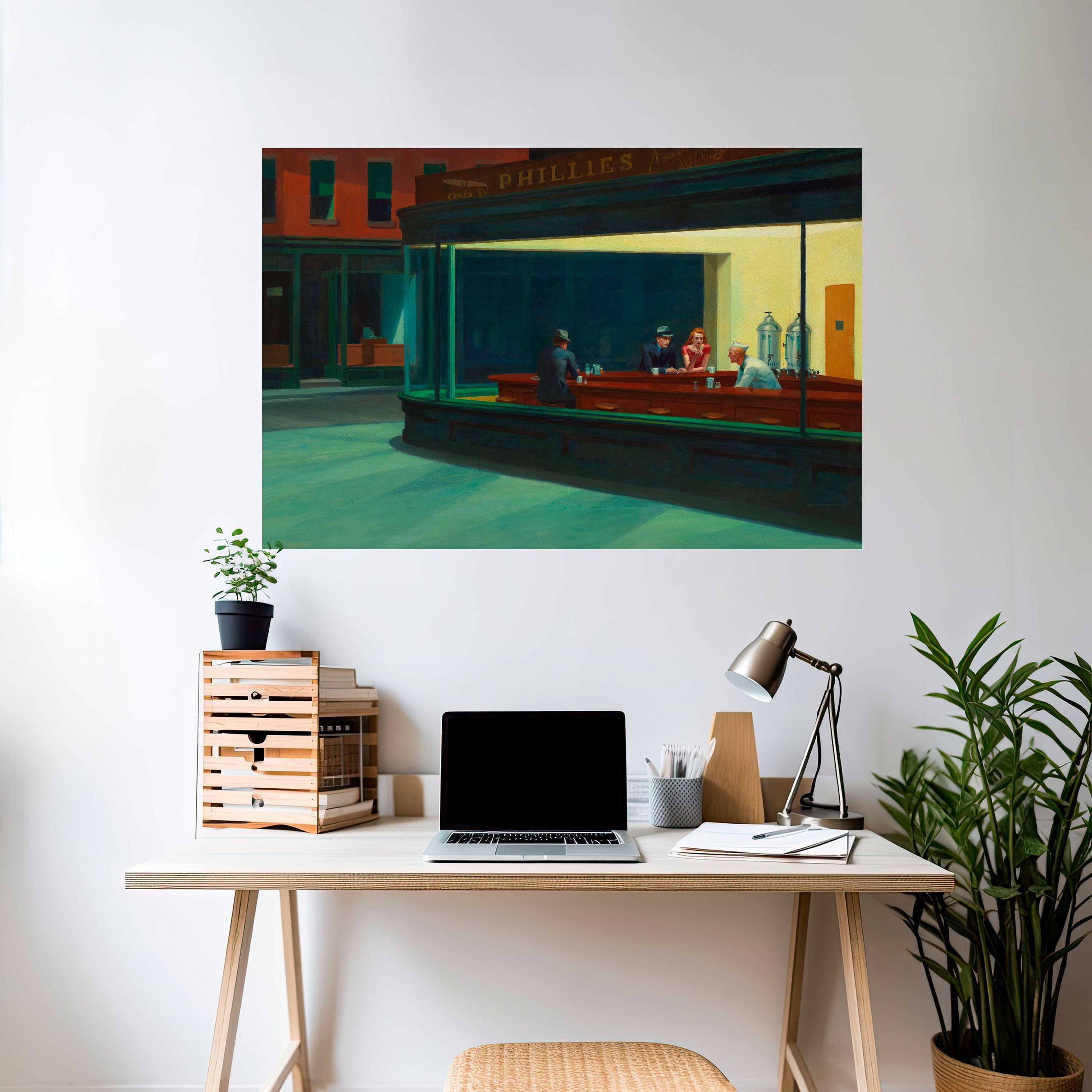 CHARLA NOCTURNA SERENA Póster horizontal autoadhesivo