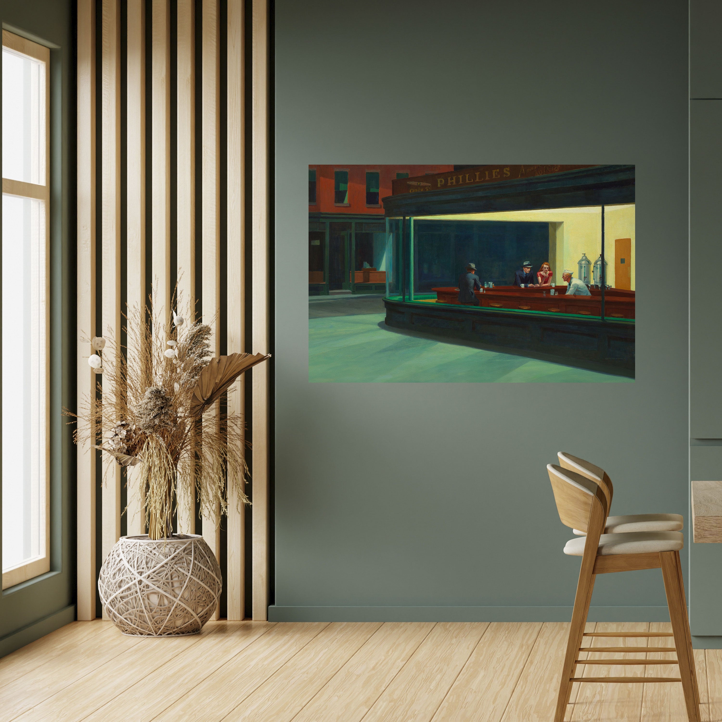 CHARLA NOCTURNA SERENA Póster horizontal autoadhesivo