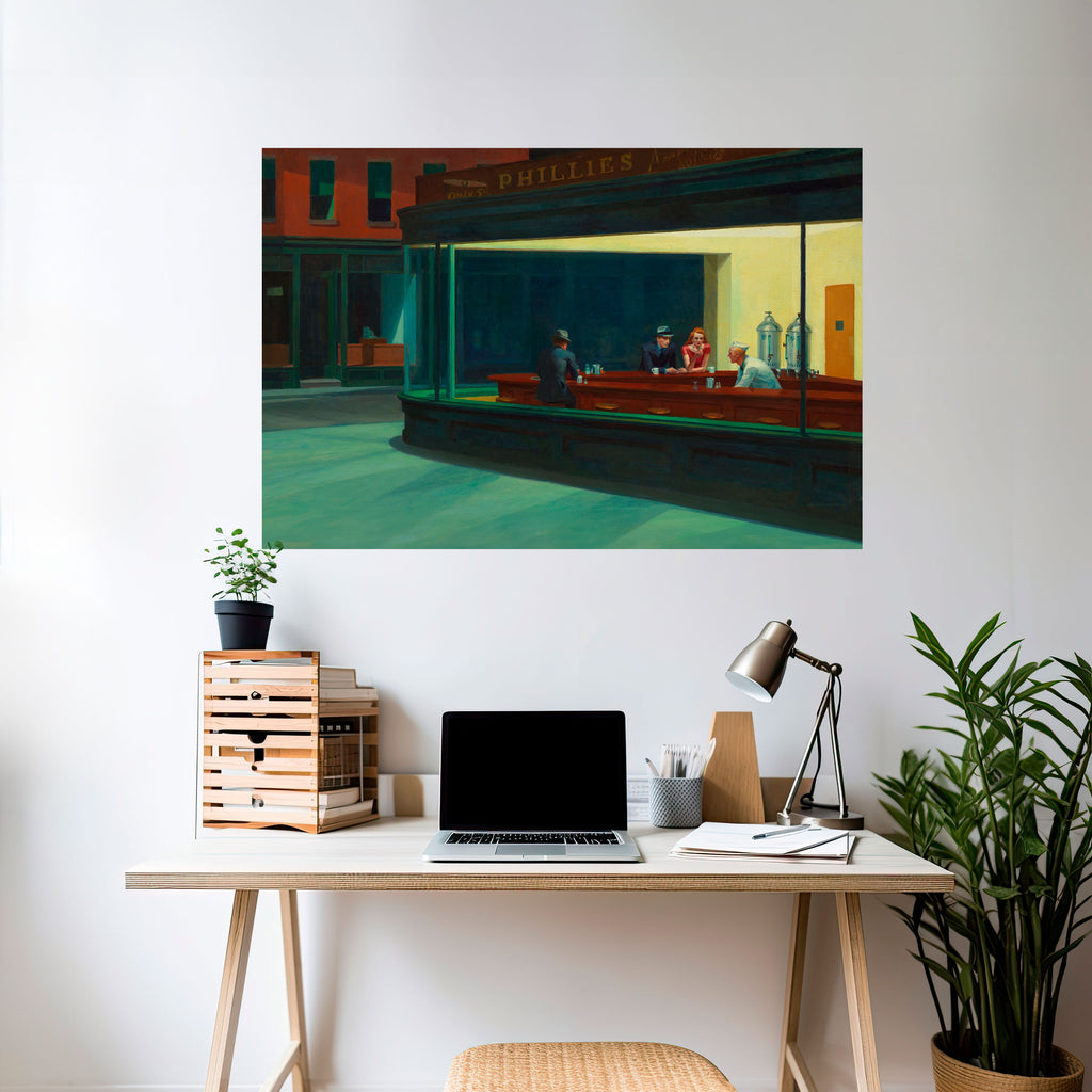 CHARLA NOCTURNA SERENA Póster horizontal autoadhesivo