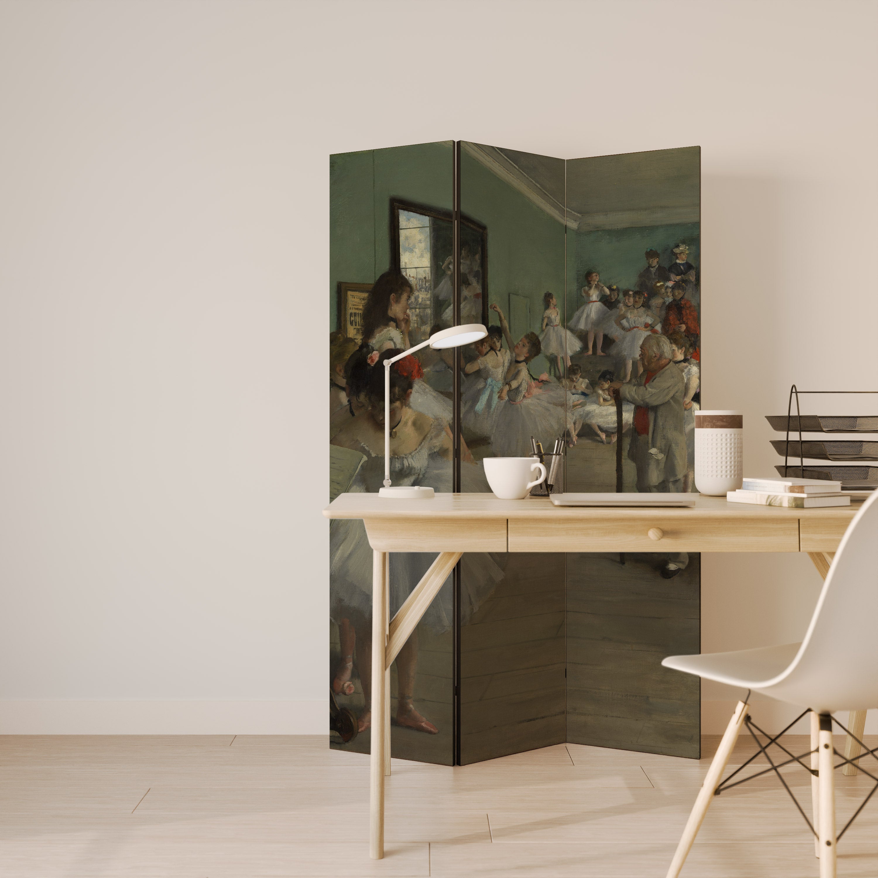 THE DANCE CLASS Biombo de 3 paneles