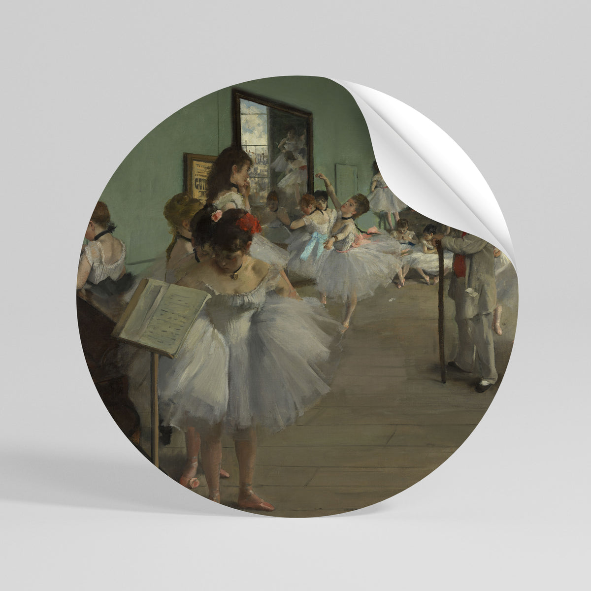 THE DANCE CLASS Vinilo adhesivo redondo