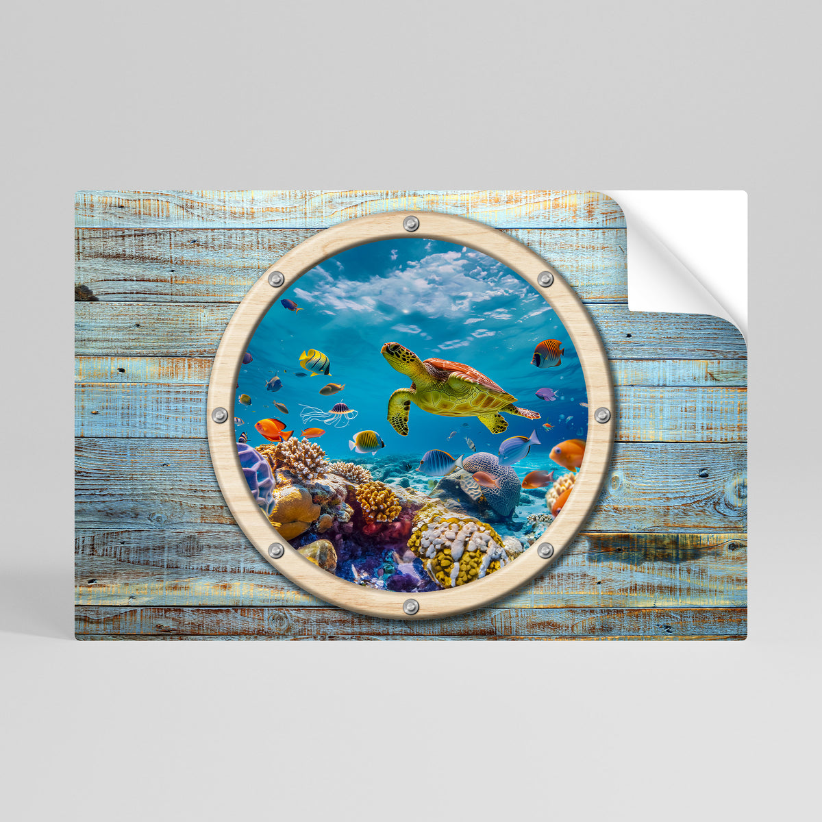AQUA ADVENTURE Póster adhesivo horizontal
