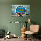 AQUA ADVENTURE Póster Horizontal Adhesivo