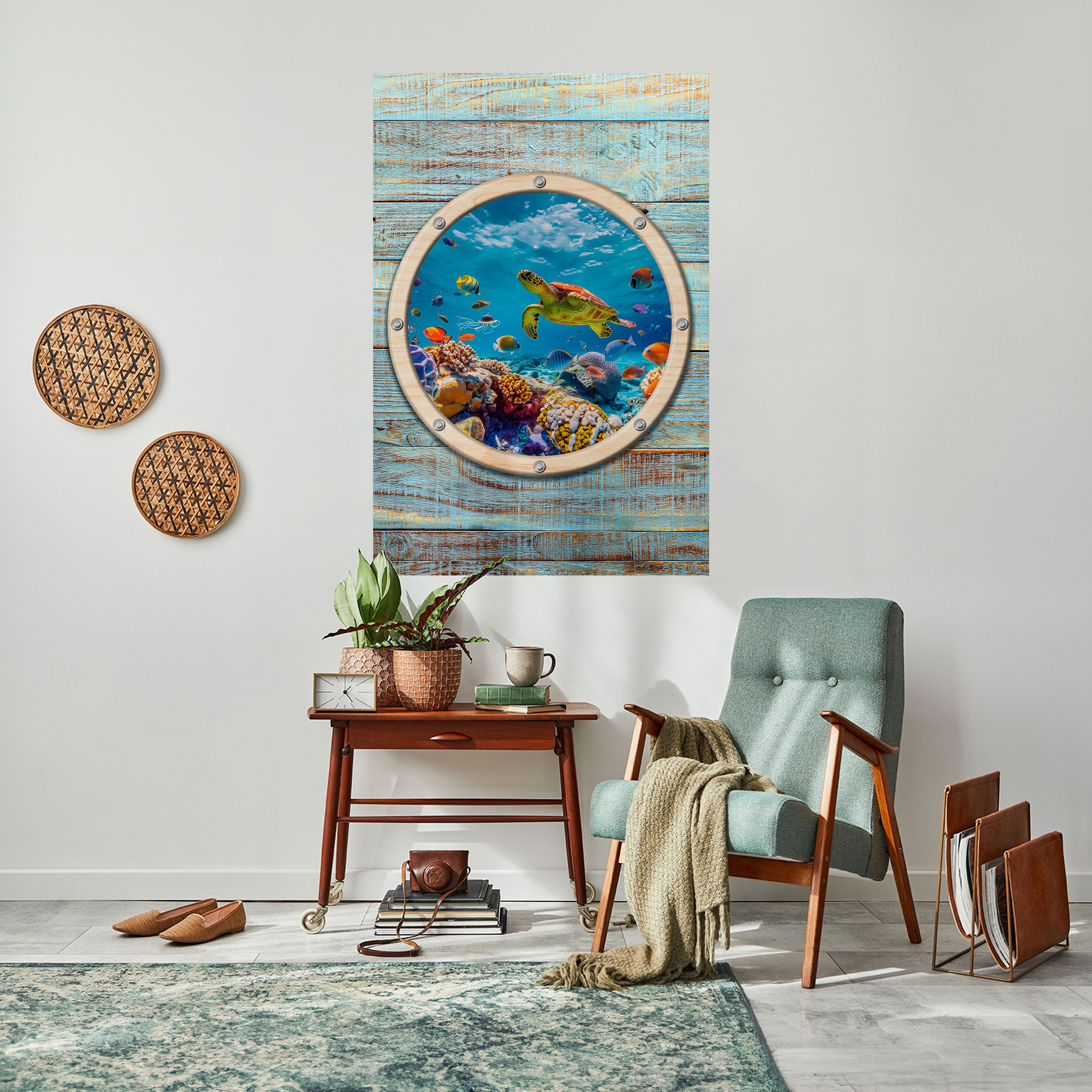 AQUA ADVENTURE Peel and Stick Vertical Poster