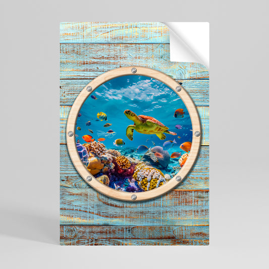 AQUA ADVENTURE Póster adhesivo vertical