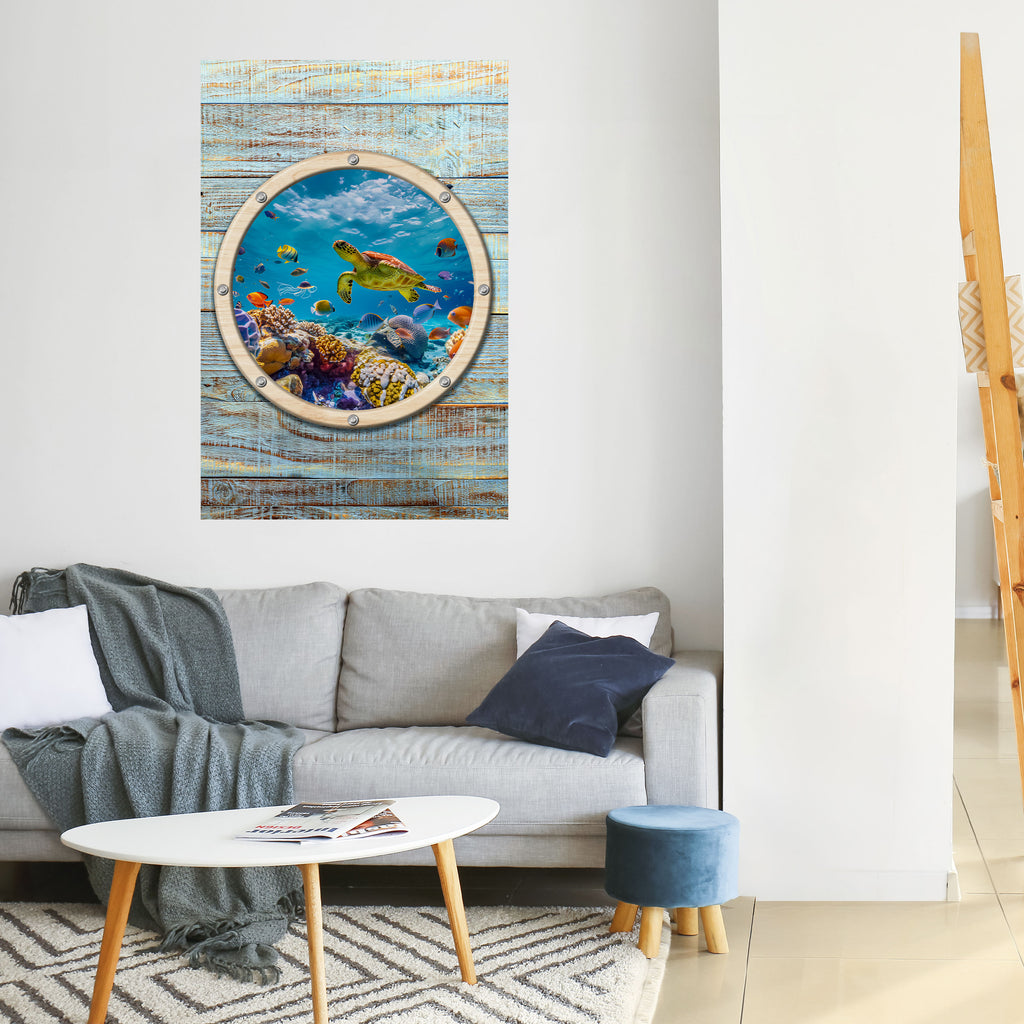 AQUA ADVENTURE Peel and Stick Vertical Poster