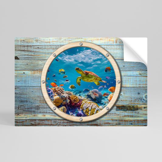 AQUA ADVENTURE Póster adhesivo horizontal