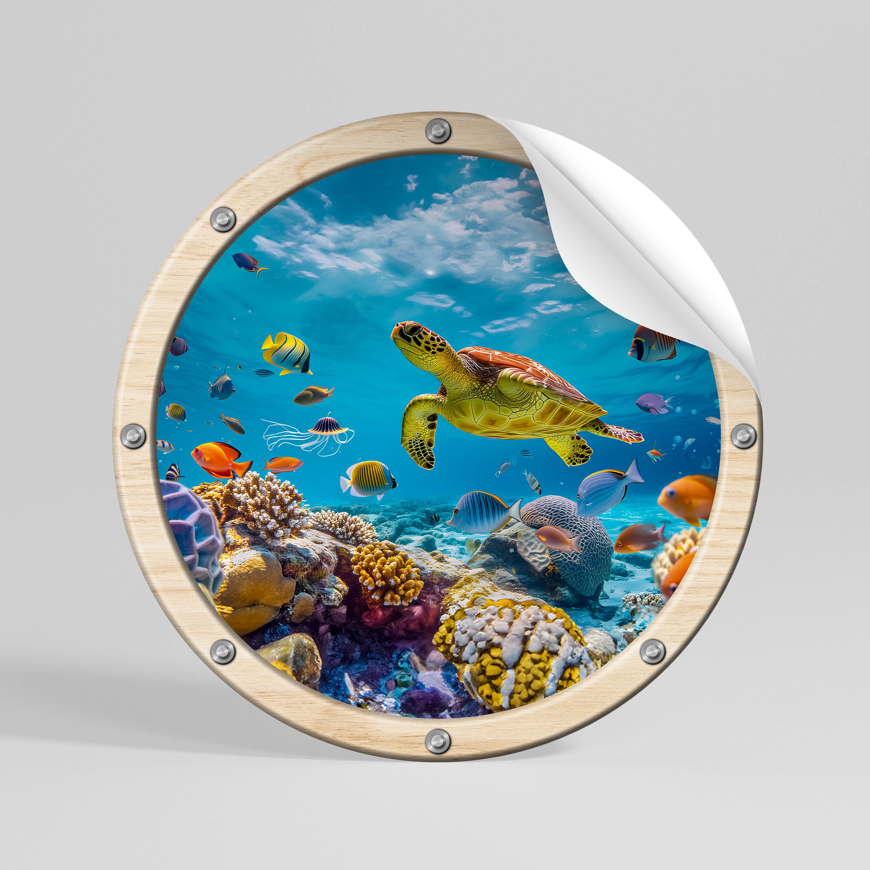 AQUA ADVENTURE Vinilo adhesivo redondo