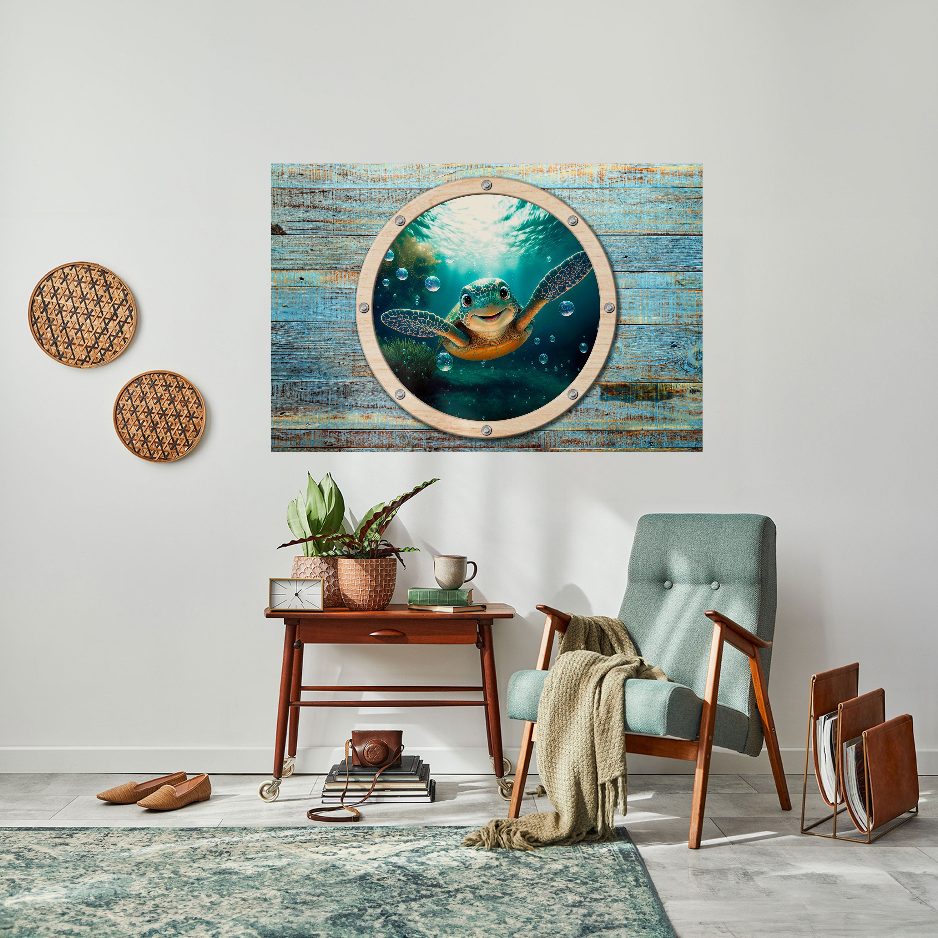 Póster horizontal autoadhesivo "ALEGRÍA COSTERA"