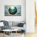 SEASIDE JOY Peel and Stick Horizontal Poster