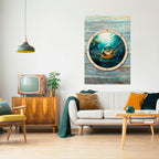 SEASIDE JOY Póster Vertical Adhesivo