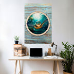 SEASIDE JOY Póster Vertical Adhesivo