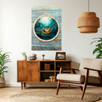 SEASIDE JOY Póster Vertical Adhesivo