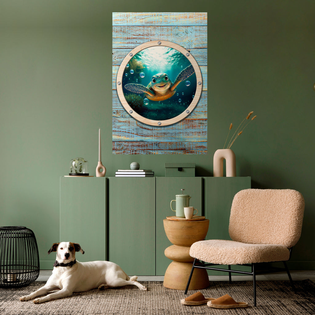 SEASIDE JOY Peel and Stick Vertical Poster
