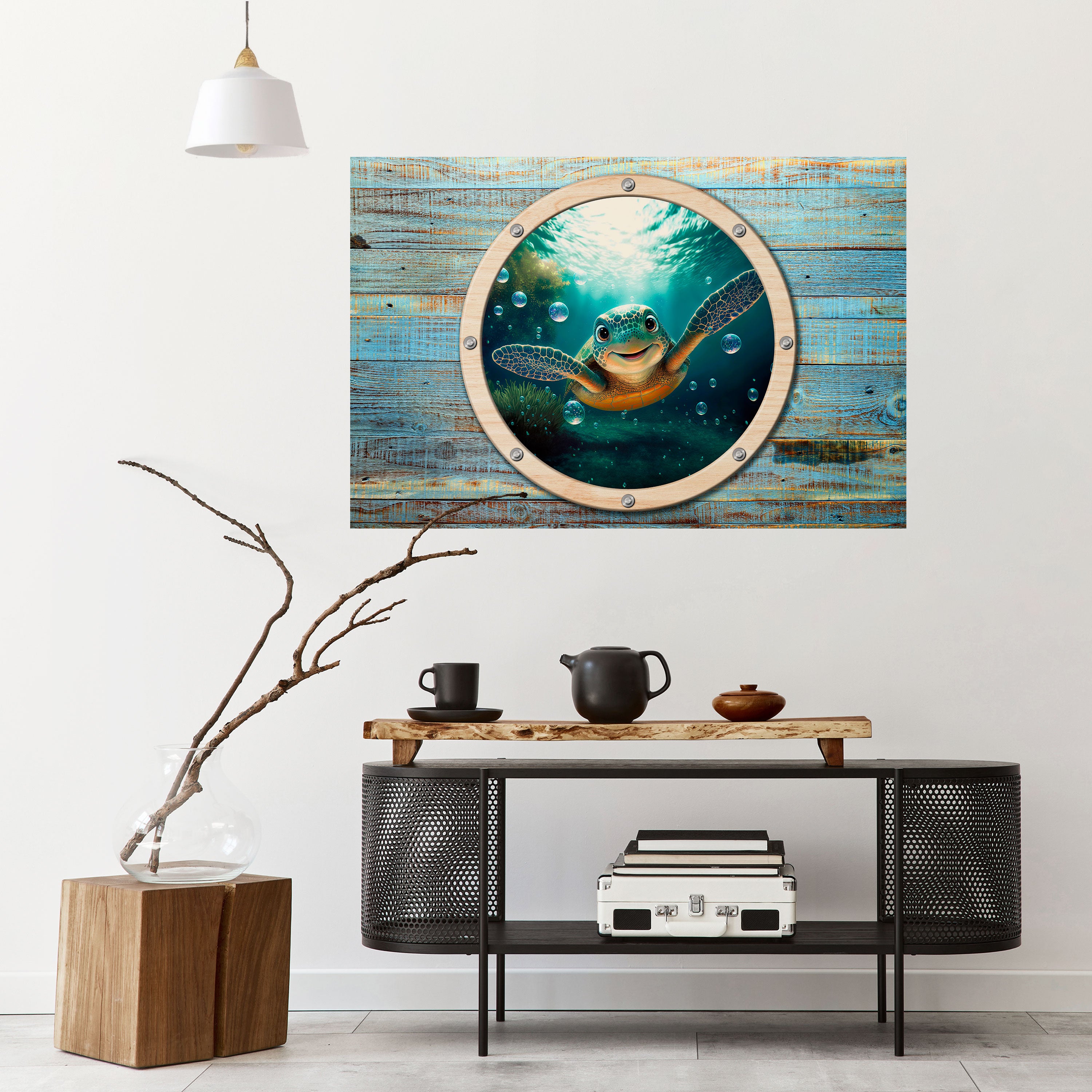 Póster horizontal autoadhesivo "ALEGRÍA COSTERA"