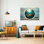 SEASIDE JOY Peel and Stick Horizontal Poster