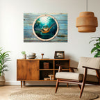 SEASIDE JOY Peel and Stick Horizontal Poster