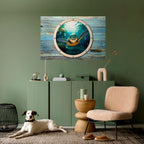 SEASIDE JOY Peel and Stick Horizontal Poster