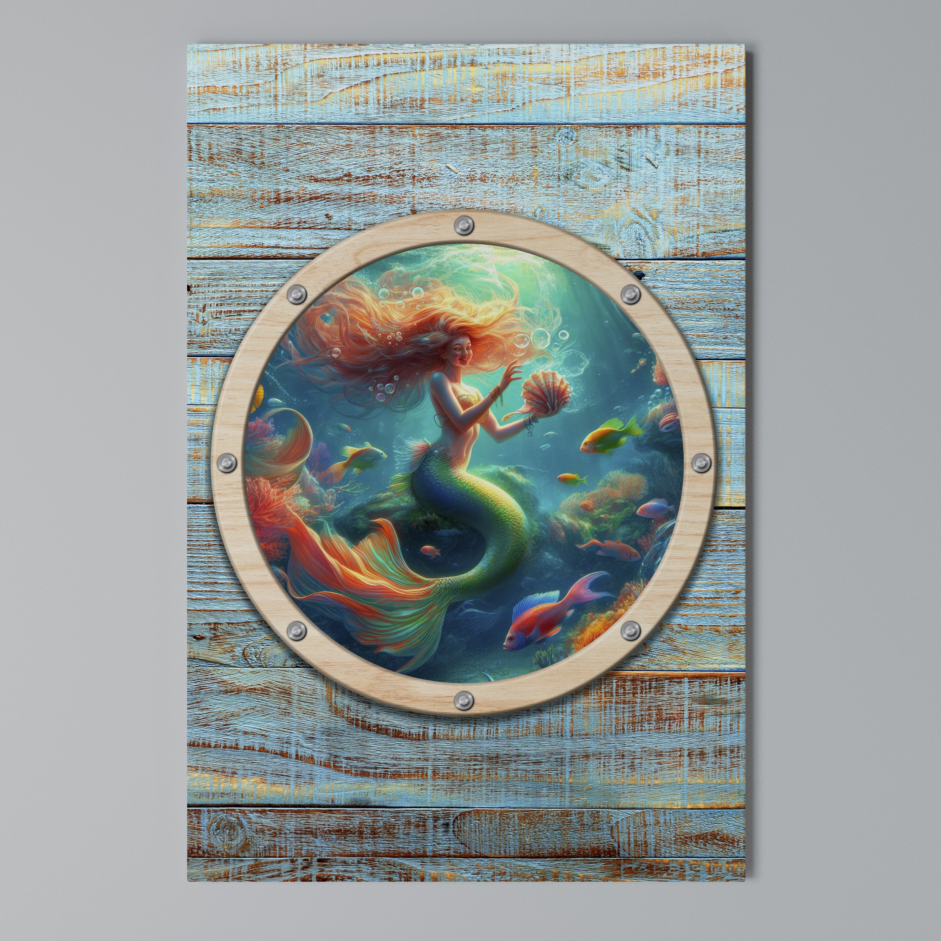 MERMAID DREAMS Vertical Canvas Print