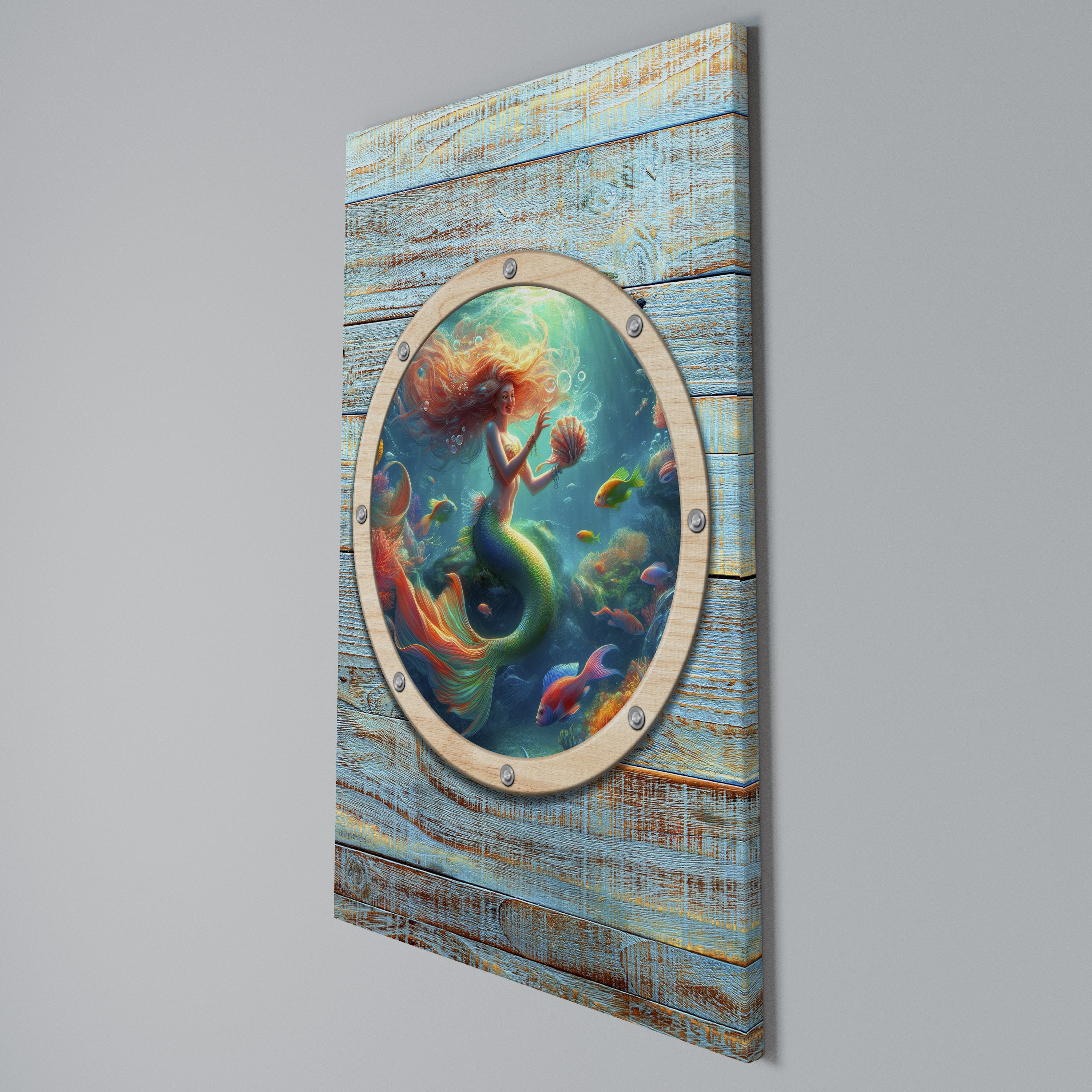 MERMAID DREAMS Cuadro en lienzo vertical